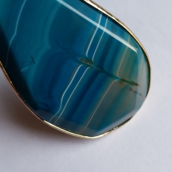 Bohemian  Natural Stone  Knotted statment Necklace - Picture 6 of 7